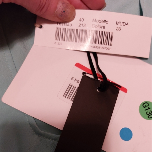 CarlaGi silk blend top nwt size 40 - Picture 8 of 9